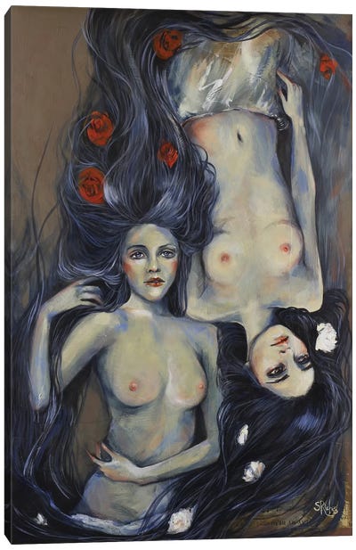 Lay My Head Beneath a Rose Canvas Art Print - LGBTQ+ Art