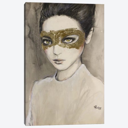 Masquerade Canvas Print #SRI48} by Sara Riches Canvas Artwork