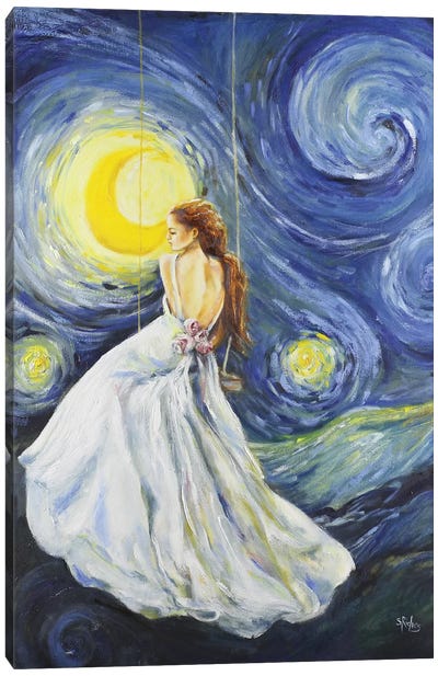 My Starry Night Canvas Art Print - Dreamer
