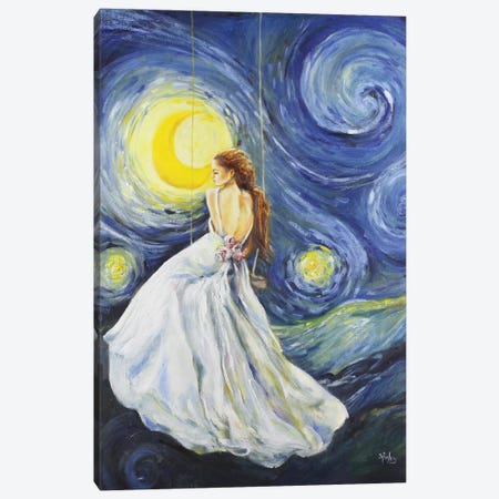 My Starry Night Canvas Print #SRI52} by Sara Riches Canvas Print