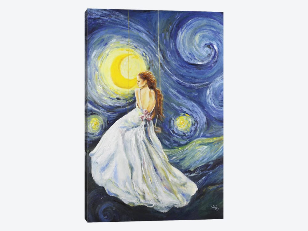 My Starry Night by Sara Riches 1-piece Canvas Art Print