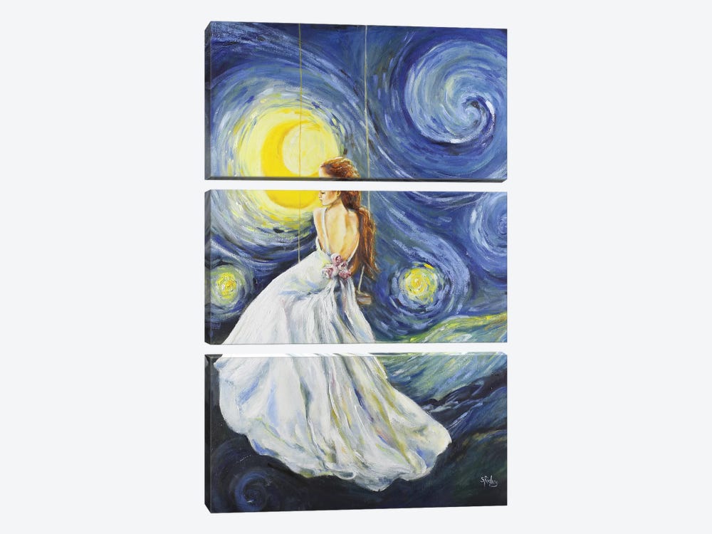 My Starry Night by Sara Riches 3-piece Canvas Art Print