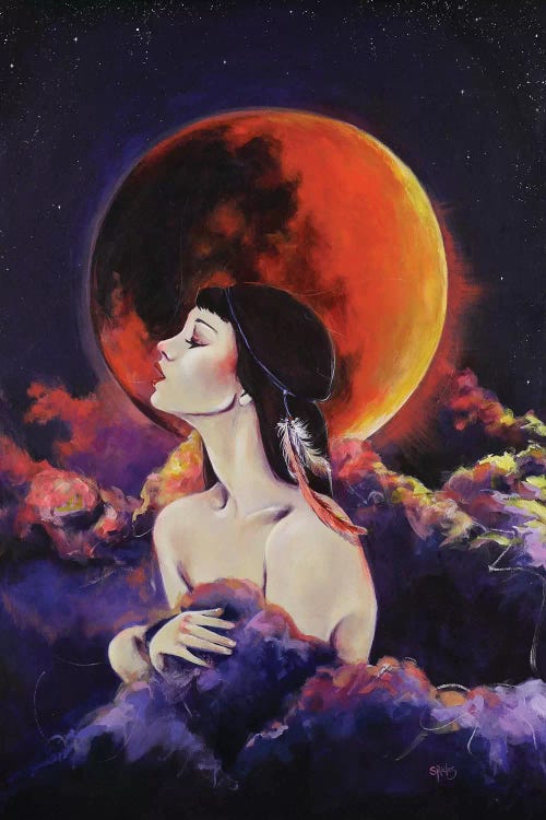 Once In A Blue Moon by Sara Riches wall art
