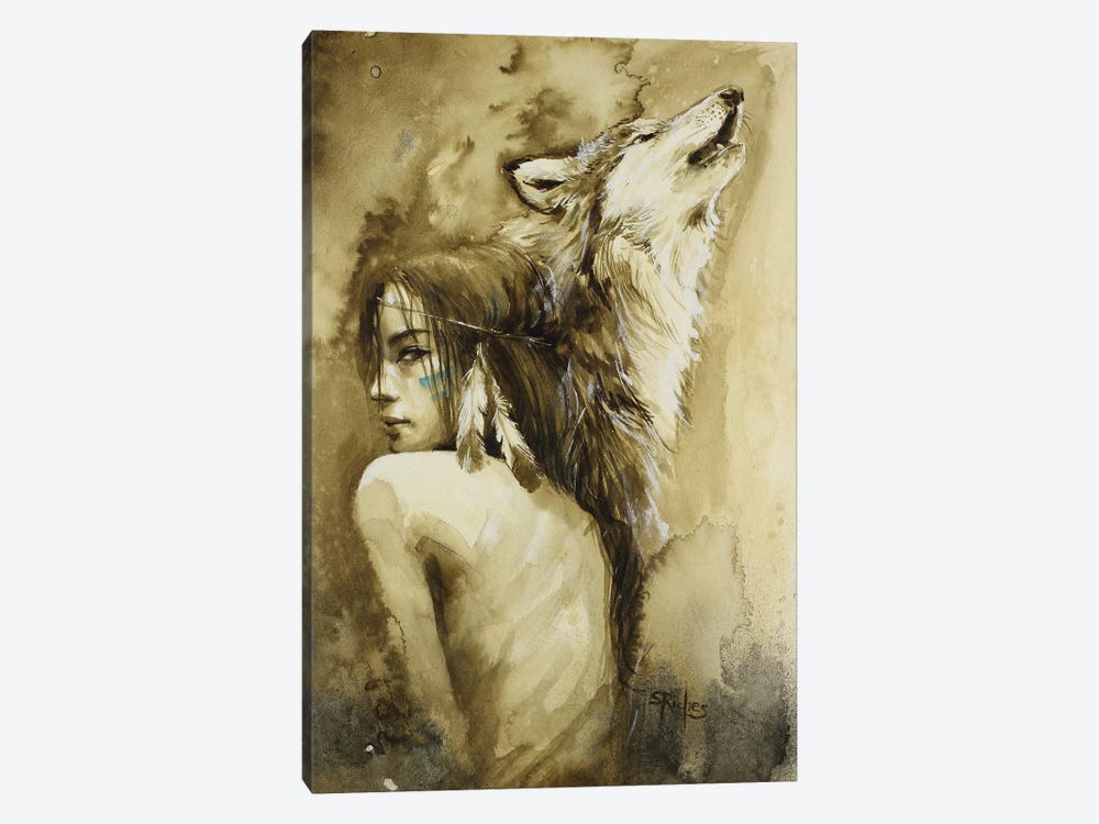 She Wolf by Sara Riches 1-piece Canvas Art