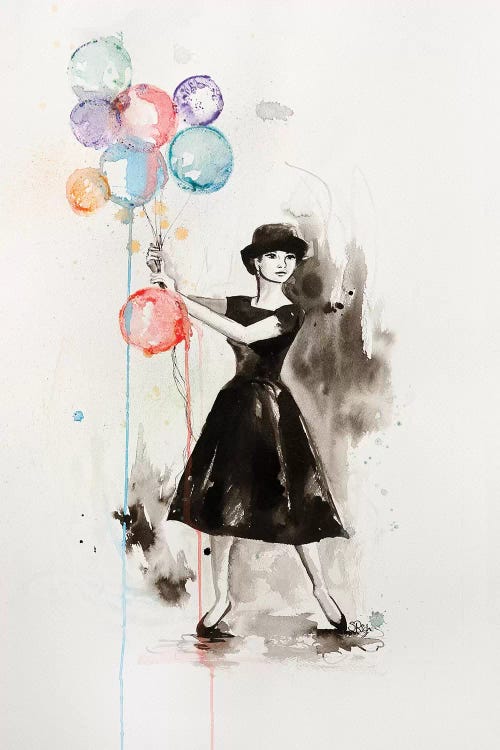 Audrey Hepburn Funny Face by Sara Riches wall art