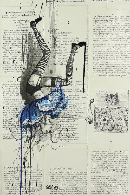 Down The Rabbit Hole by Sara Riches wall art