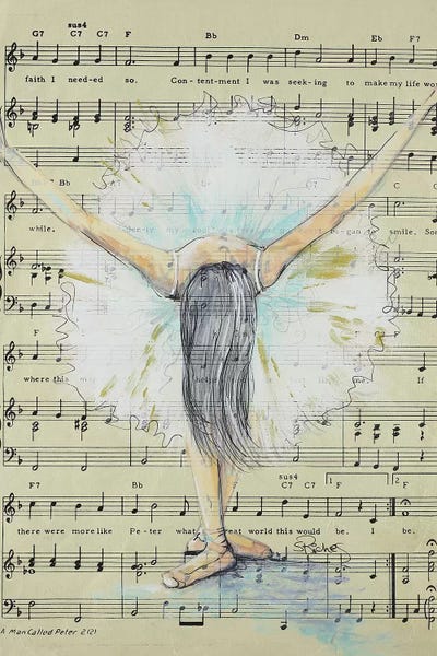 Painted Dancer by Sara Riches canvas print