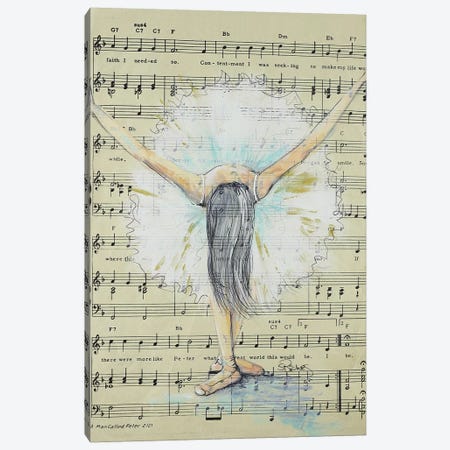 Painted Dancer Canvas Print #SRI87} by Sara Riches Canvas Print