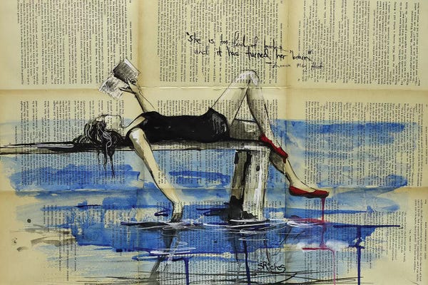 Typography: She Is Too Fond Of Books by Sara Riches