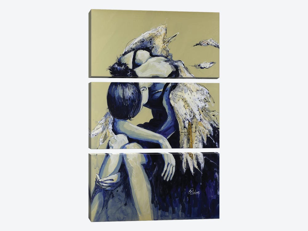 Bruised Wings Battered Dreams by Sara Riches 3-piece Canvas Art