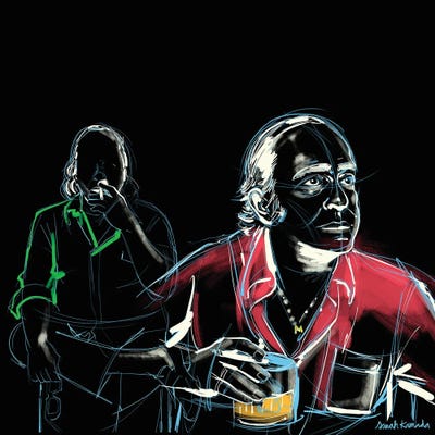 Man Drink by Sarah Kamada acrylic art print