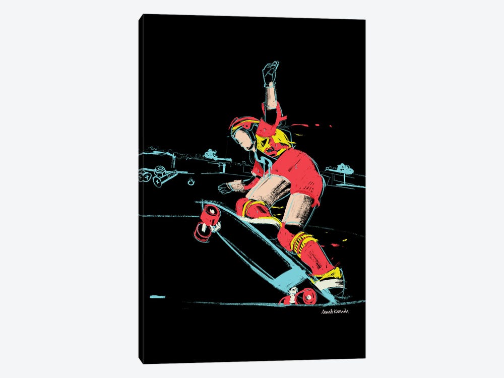 Skate Girl by Sarah Kamada 1-piece Canvas Art Print