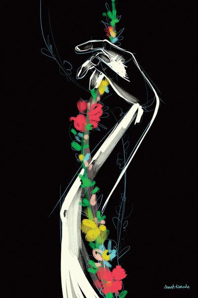 Flowers Hand by Sarah Kamada canvas print
