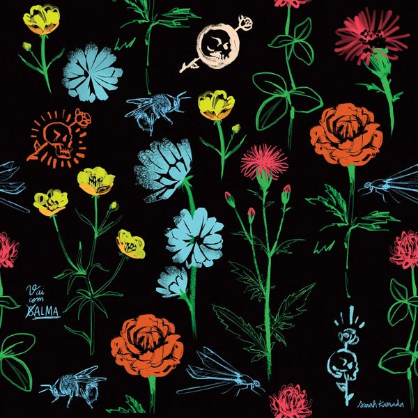 Sarah Kamada: Pattern Flowers by Sarah Kamada