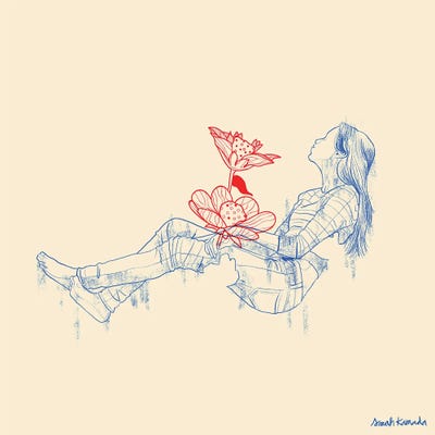 Fly by Sarah Kamada acrylic art print