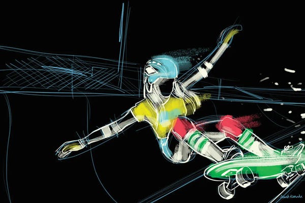 The Eighties: 80's Skateboard by Sarah Kamada