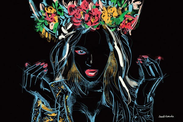 Sarah Kamada: Flowers In My Head by Sarah Kamada