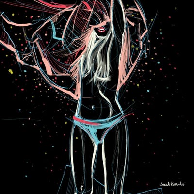 Light Colors by Sarah Kamada acrylic art print