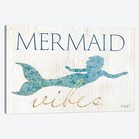 Mermaid Wishes Canvas Print #SRL12} by Kate Sherrill Canvas Art