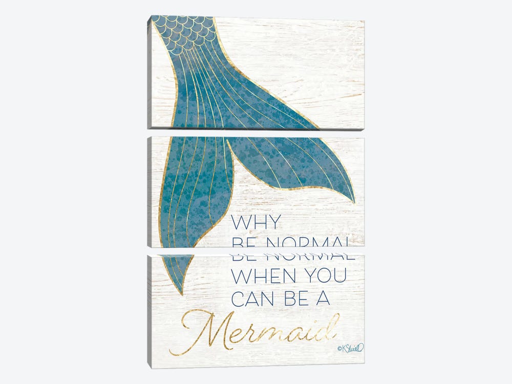 Why be Normal? by Kate Sherrill 3-piece Art Print