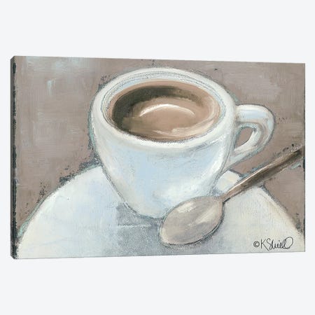 Coffee Break Canvas Print #SRL19} by Kate Sherrill Canvas Art