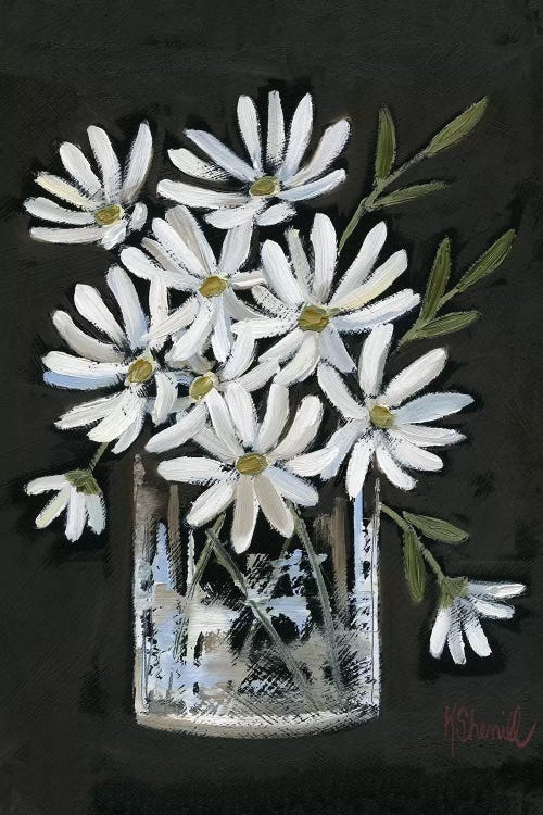 Daisies on Black