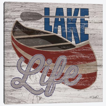 Lafe Life Canoe Canvas Print #SRL28} by Kate Sherrill Canvas Art Print