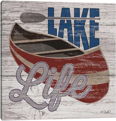 Lafe Life Canoe Canvas Art Print