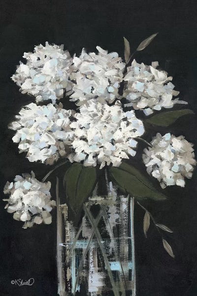 Botanical Still Life: White Hydrangeas I by Kate Sherrill