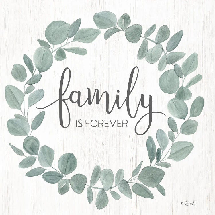 Family Forever Eucalyptus Wreath