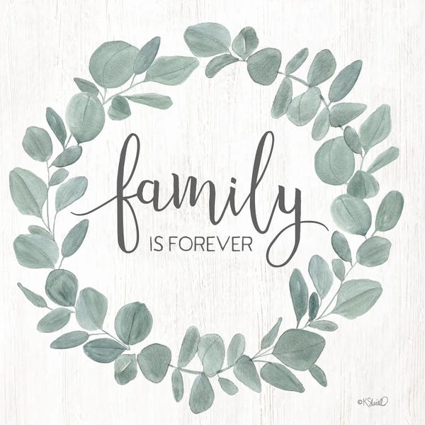 Home For The Holidays: Family Forever Eucalyptus Wreath by Kate Sherrill
