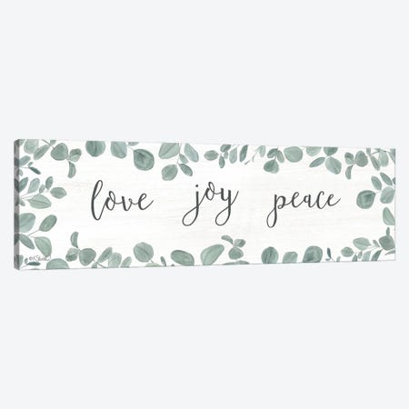 Love-Joy-Peace Eucalyptus Canvas Print #SRL43} by Kate Sherrill Canvas Print