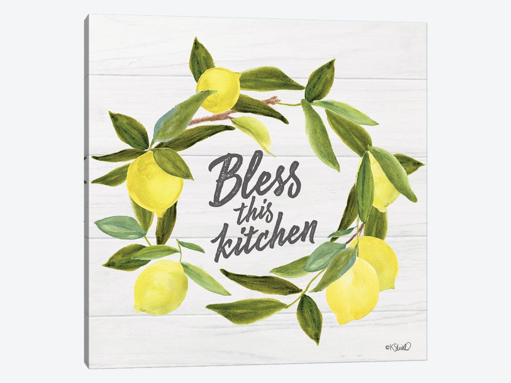 Bless This Kitchen by Kate Sherrill 1-piece Canvas Art Print