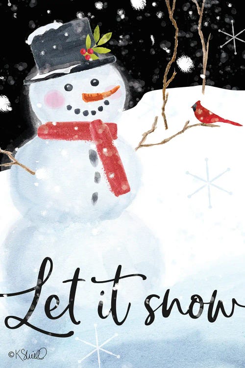 Let It Snow by Kate Sherrill wall art