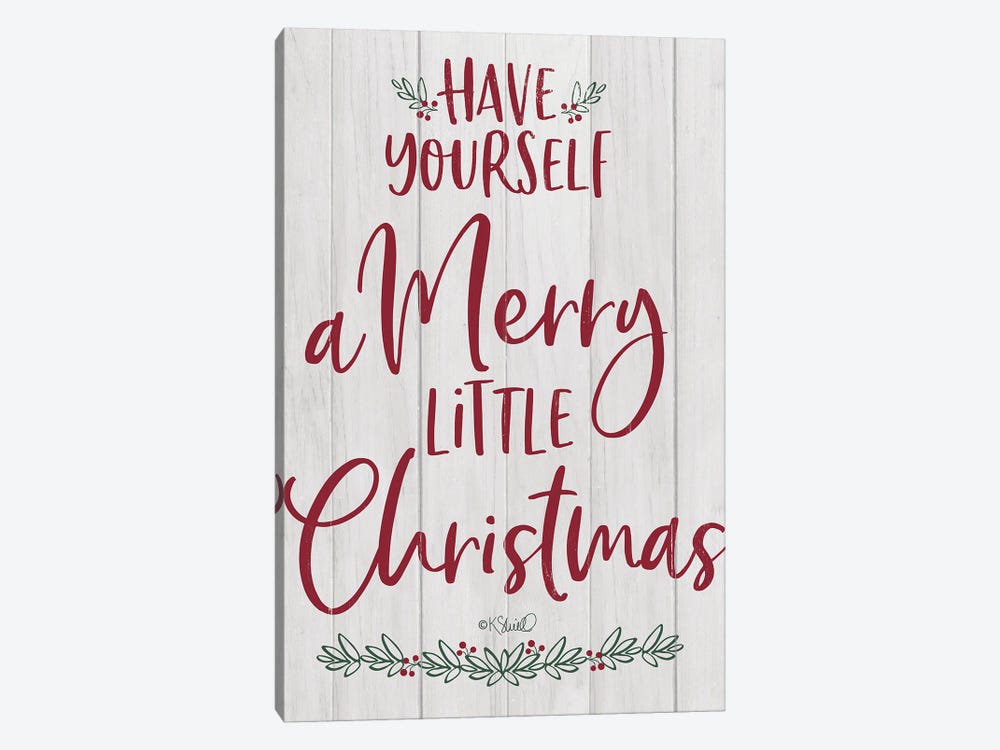 Merry Little Christmas by Kate Sherrill 1-piece Art Print