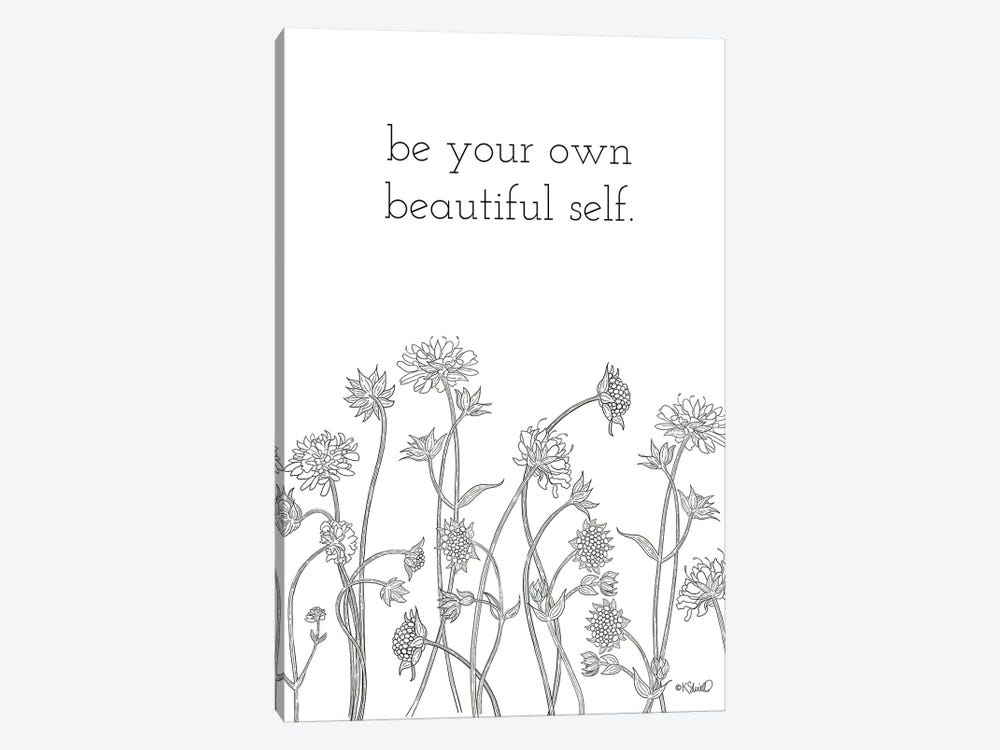 Be Your Own Beautiful Self by Kate Sherrill 1-piece Canvas Art