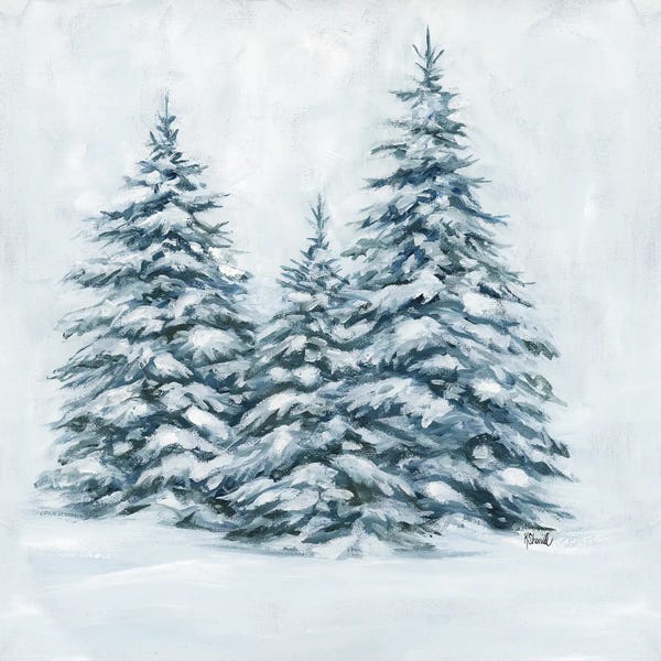 Kate Sherrill: Winter Evergreen Trio by Kate Sherrill