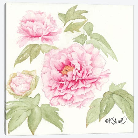 Garden Blush Canvas Print #SRL7} by Kate Sherrill Canvas Art Print