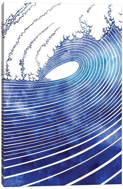 Pacific Waves V Canvas Art Print - sirenarts