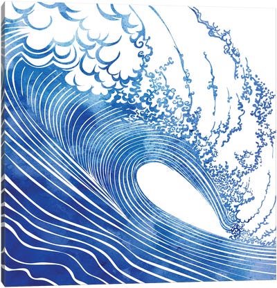Big Wave Canvas Art Print - sirenarts