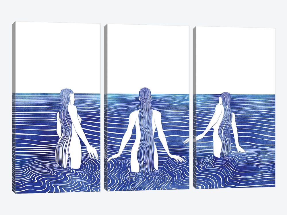Sirens Call by sirenarts 3-piece Canvas Artwork