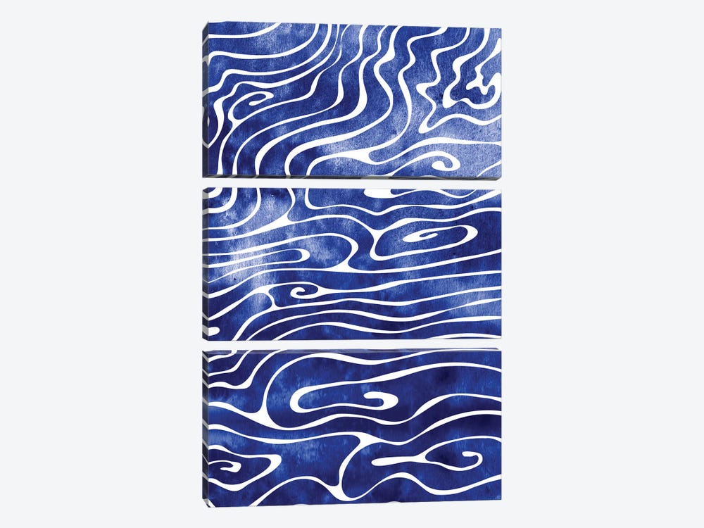 Tide by sirenarts 3-piece Canvas Art Print