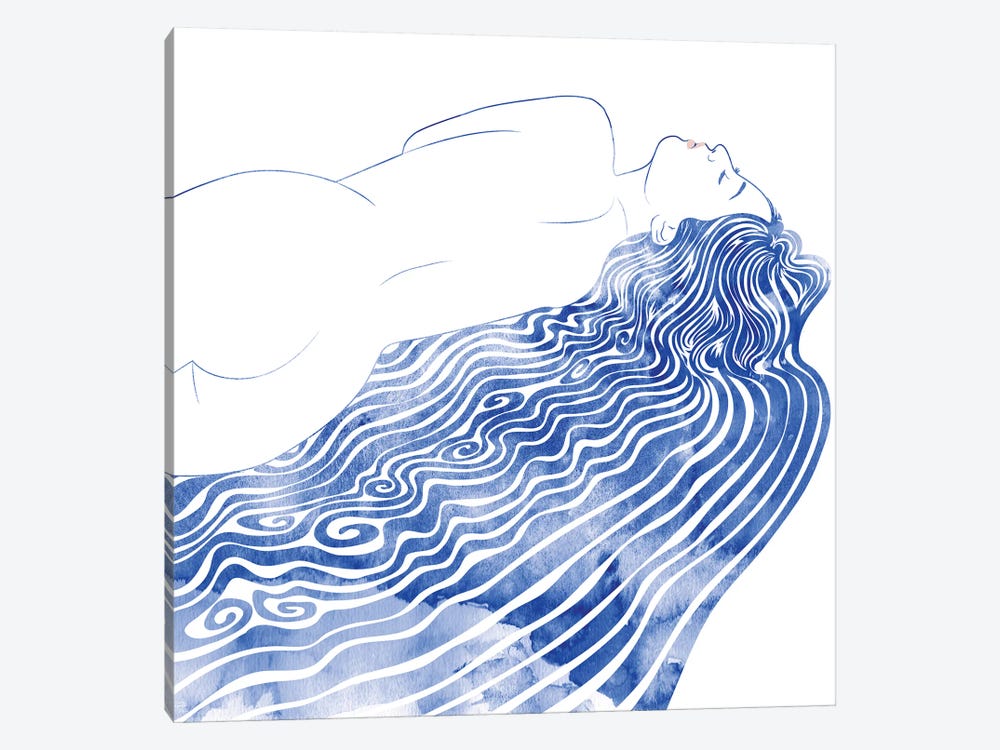 Water Nymph XXXVIII by sirenarts 1-piece Art Print