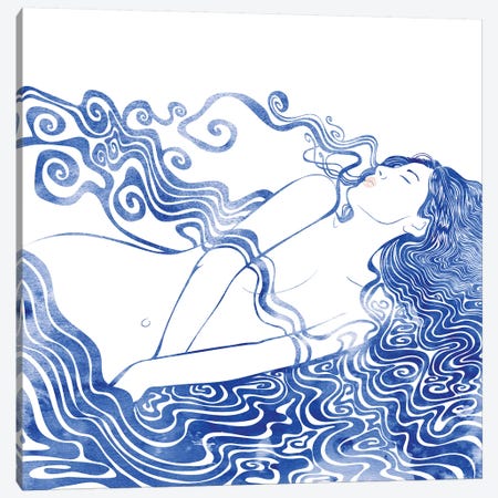 Water Nymph LXVII Canvas Print #SRN38} by sirenarts Canvas Artwork