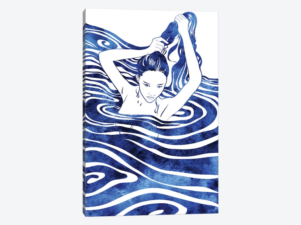 Water Nymph IV by sirenarts 1-piece Canvas Art Print