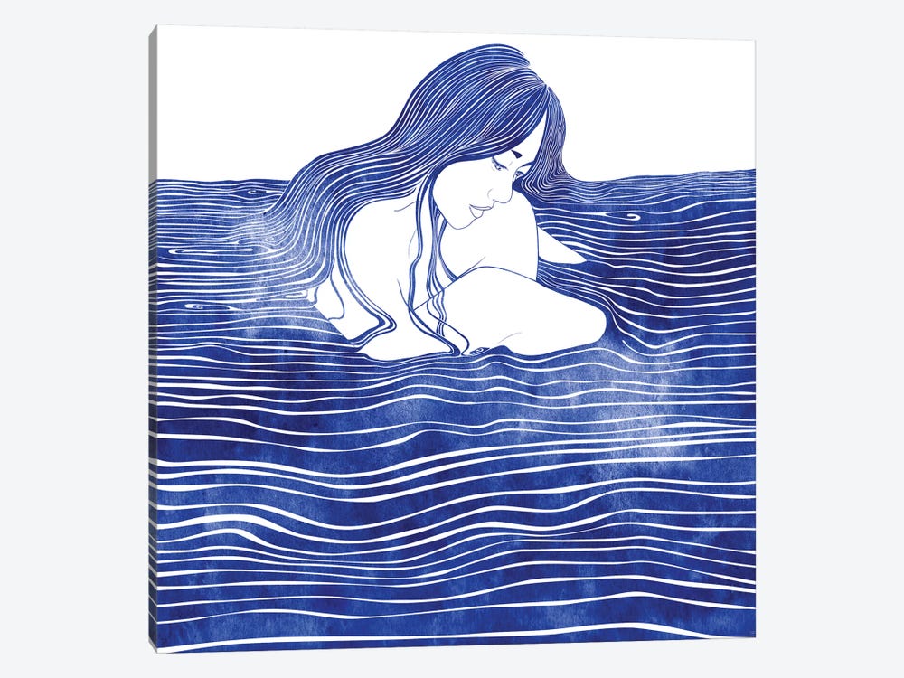 Water Nymph XXI by sirenarts 1-piece Canvas Art Print
