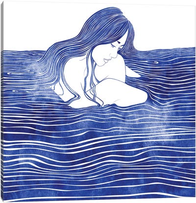 Water Nymph XXI Canvas Art Print - sirenarts