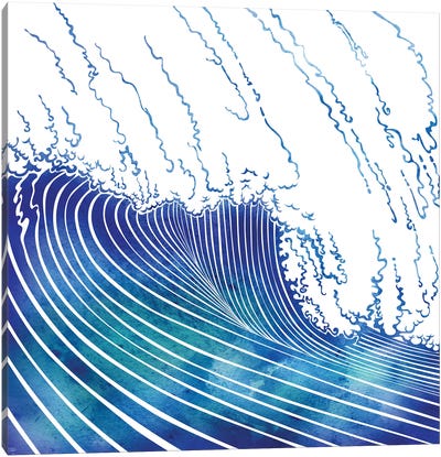 Wave Canvas Art Print - sirenarts