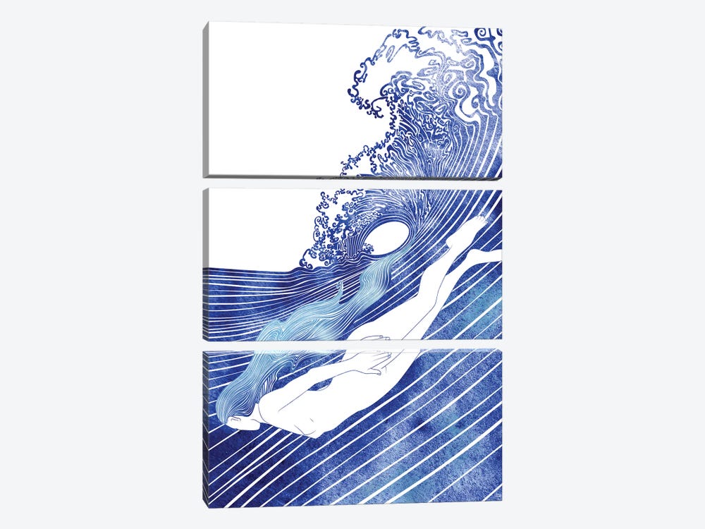Kymothoe by sirenarts 3-piece Canvas Artwork