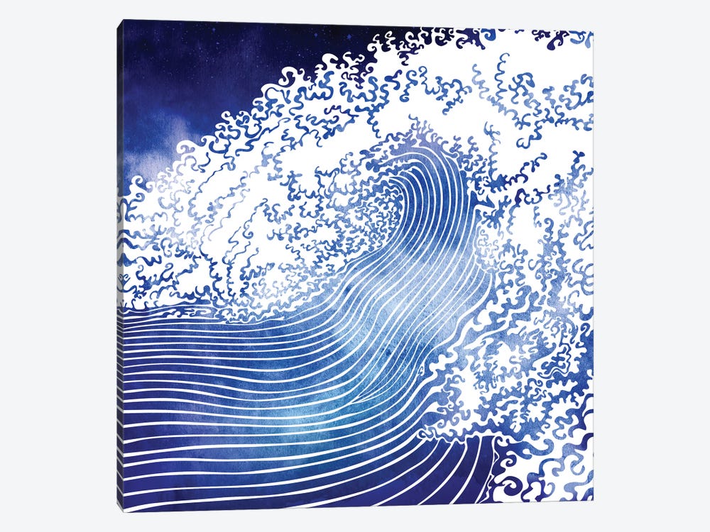 Mediterranean Waves by sirenarts 1-piece Art Print